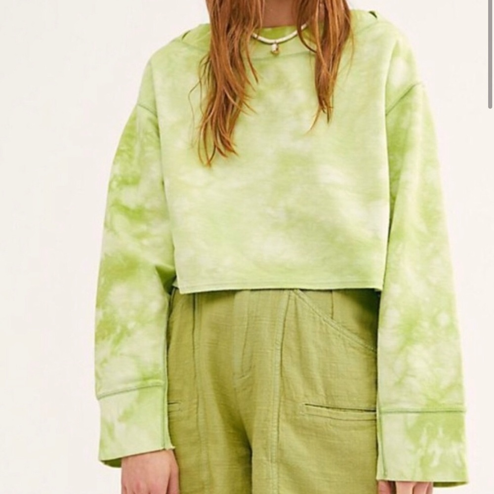 Free People Playa Pullover, Island Green XS